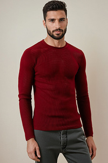 Sweter męski bordowy WX2295