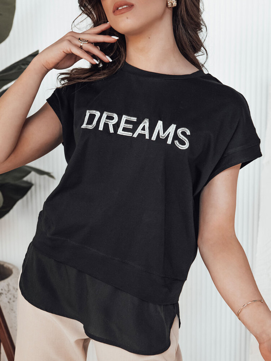 T-shirt damski DREAMY czarny Dstreet RY2523