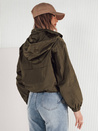 Kurtka przejściowa damska z kapturem GRAUS zielona Dstreet TY4223