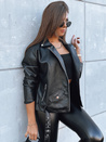 Kurtka skórzana damska ramoneska VOGUE GLAM czarna Dstreet TY3898