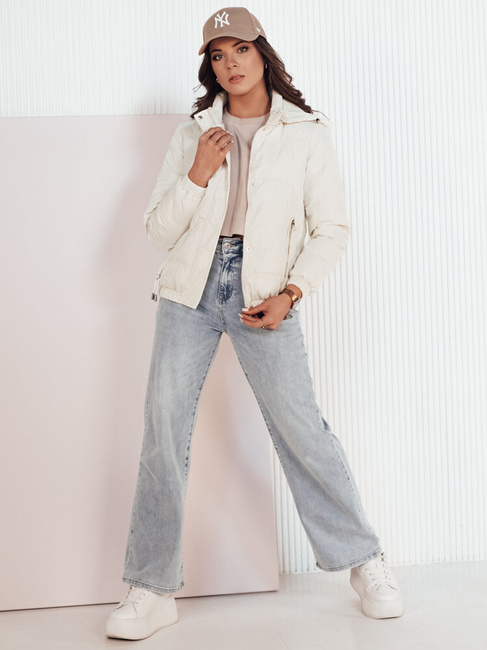 Kurtka przejściowa damska pikowana ZERNI biała Dstreet TY4176