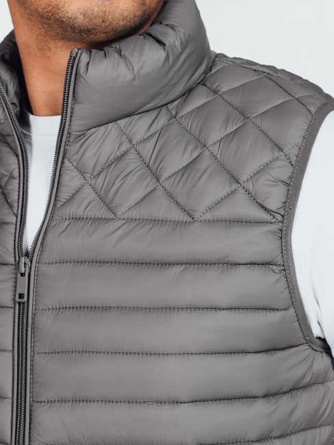 Kamizelka męska pikowana ciemnoszara Dstreet TX5079