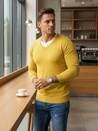 Sweter męski żółty Dstreet WX1918