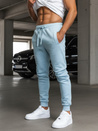 Spodnie męskie dresowe blękitne Dstreet UX3450