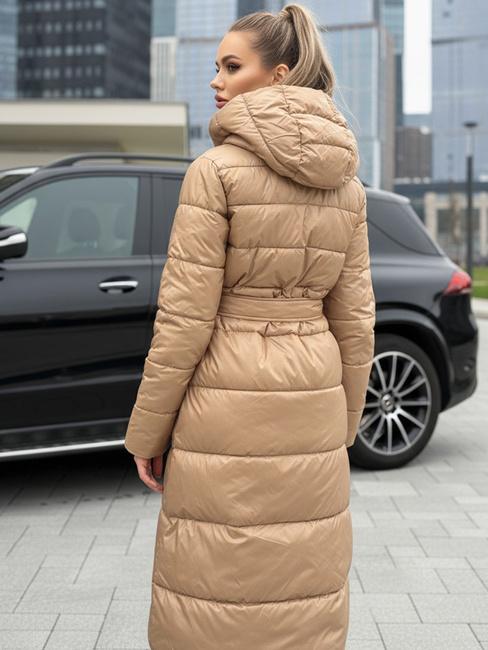 Płaszcz damski zimowy dwustronny kamelowy Dstreet TY5480