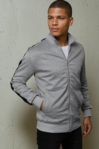 Bluza męska rozpinana jasnoszara Dstreet BX5566