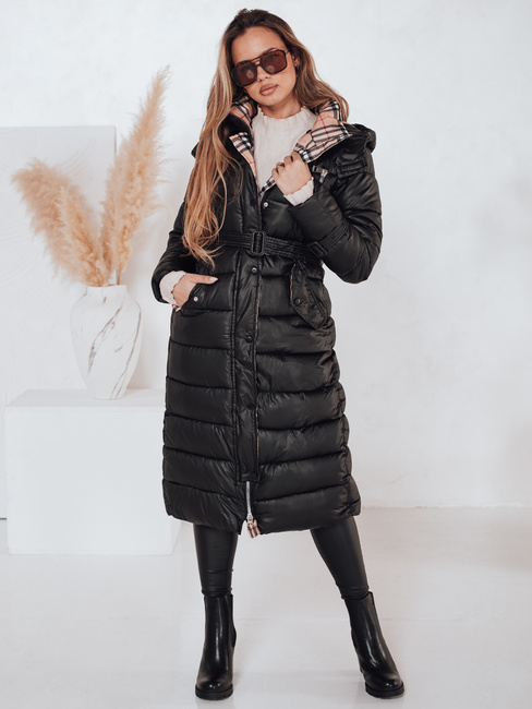 Płaszcz zimowy damski SPRUCE czarny Dstreet TY4001