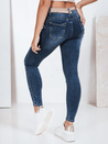 Spodnie jeansowe damskie skinny niebieskie Dstreet UY2791