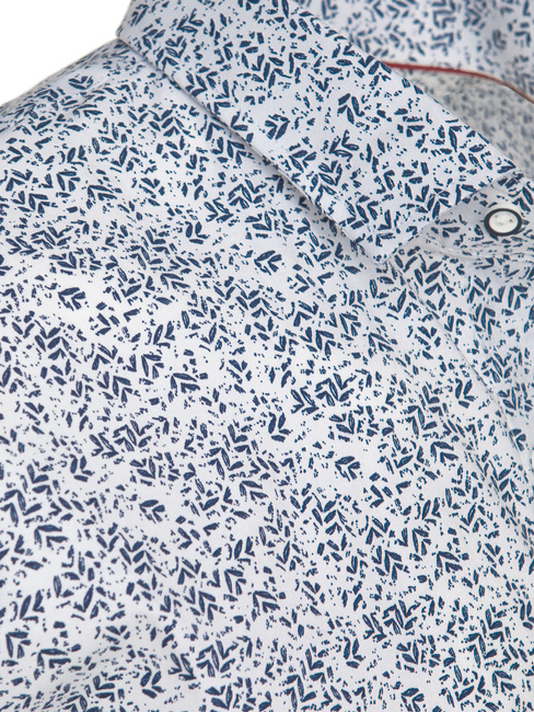 Koszula męska z krótkim rękawem biała Dstreet KX1072