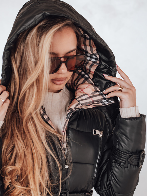 Płaszcz zimowy damski SPRUCE czarny Dstreet TY4001