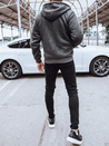 Rozpinana bluza męska ocieplana ciemnoszara Dstreet BX5598