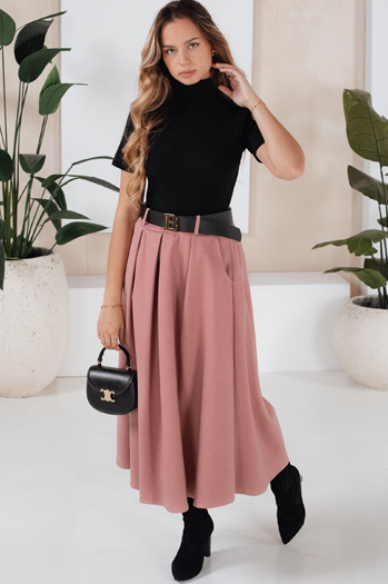 Spódnica midi damska różowa Dstreet CY0476