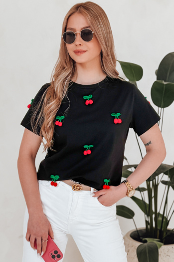 T-shirt damski CHERETTE czarny Dstreet RY2847