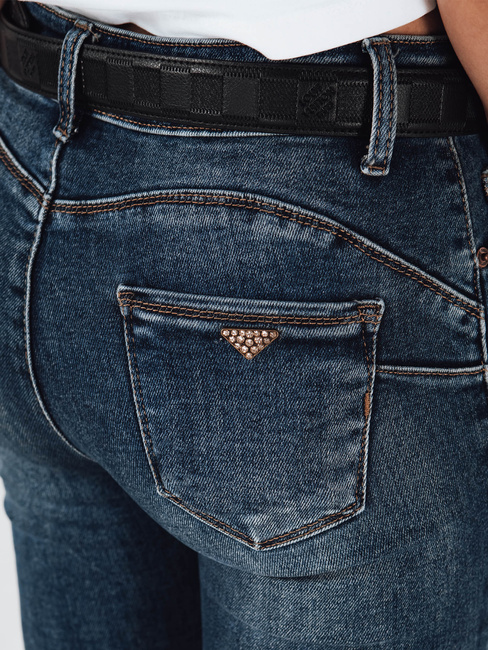 Jeansy damskie skinny granatowe Dstreet UY2807