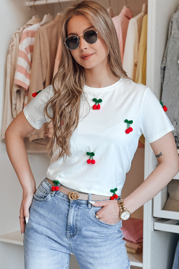 T-shirt damski CHERETTE biały Dstreet RY2848