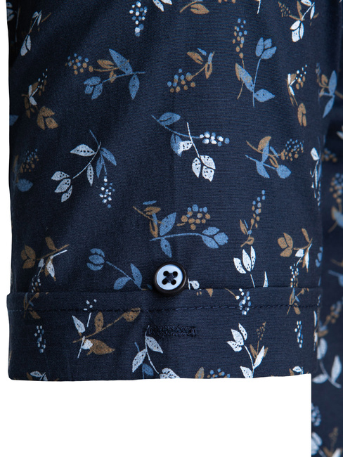 Koszula męska z krótkim rękawem granatowa Dstreet KX1042