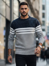 Sweter męski w paski szary Dstreet WX2230