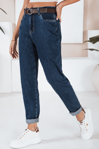 Jeansy damskie mom fit niebieskie Dstreet UY2752