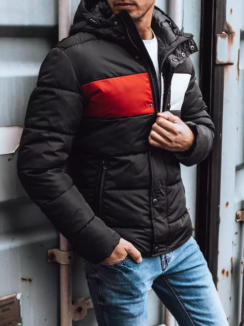 Kurtka męska zimowa pikowana czarna TX3474z