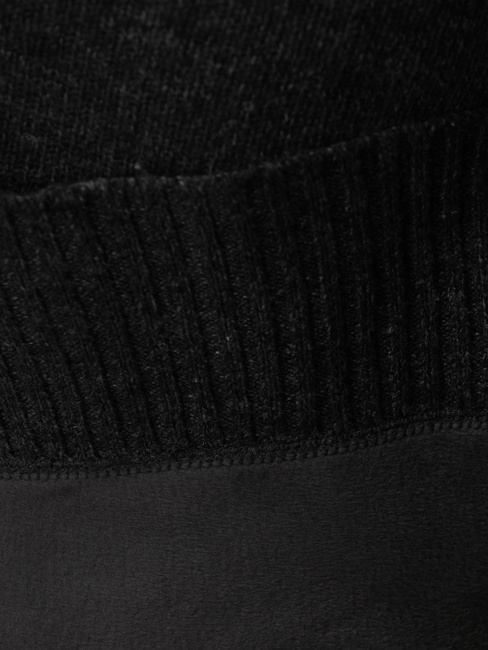 Sweter męski ze stójką ocieplany grafitowy Dstreet WX2354