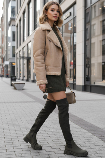 Kozaki damskie ELEFIVE zielone Dstreet ZY1303