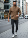 Sweter męski kamelowy Dstreet WX2255