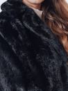 Płaszcz damski futerkowy GLAMFLUFFY krótki czarny Dstreet TY4985