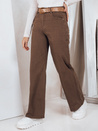 Jeansy damskie wide leg brązowe Dstreet UY2845