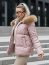 Kurtka zimowa damska pikowana SPARKLE różowa Dstreet TY5526