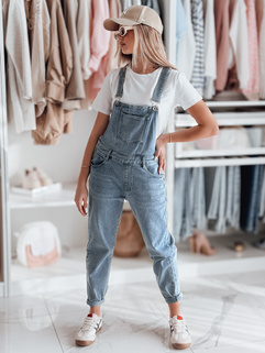 Ogrodniczki damskie jeansowe OVERALL niebieskie Dstreet UY2499_3