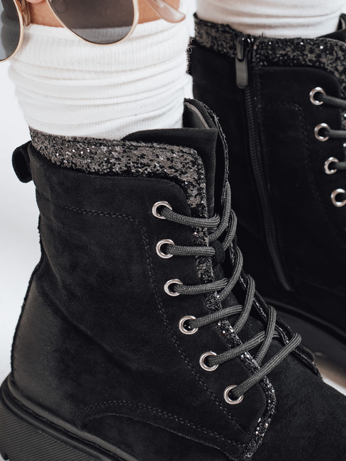 Botki damskie JUPITER czarne Dstreet ZY0399