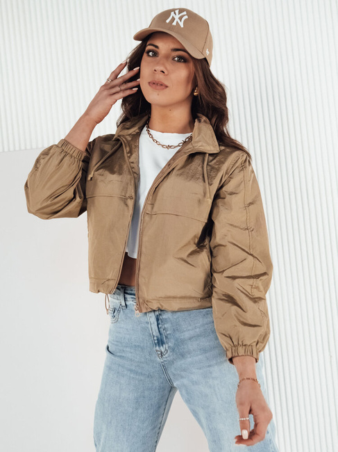 Kurtka przejściowa damska z kapturem GRAUS beżowa Dstreet TY4221