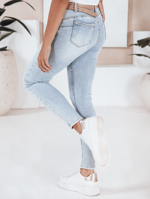 Jeansy damskie push up jasnoniebieskie Dstreet UY2808