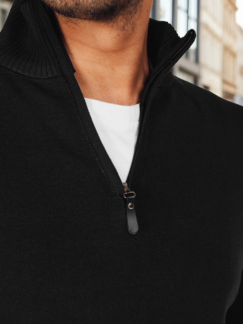 Sweter męski czarny Dstreet WX2337