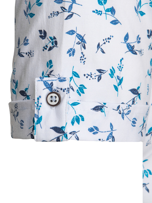 Koszula męska z krótkim rękawem biała Dstreet KX1039