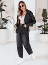 Jeansy damskie balloon fit czarne Dstreet UY2743