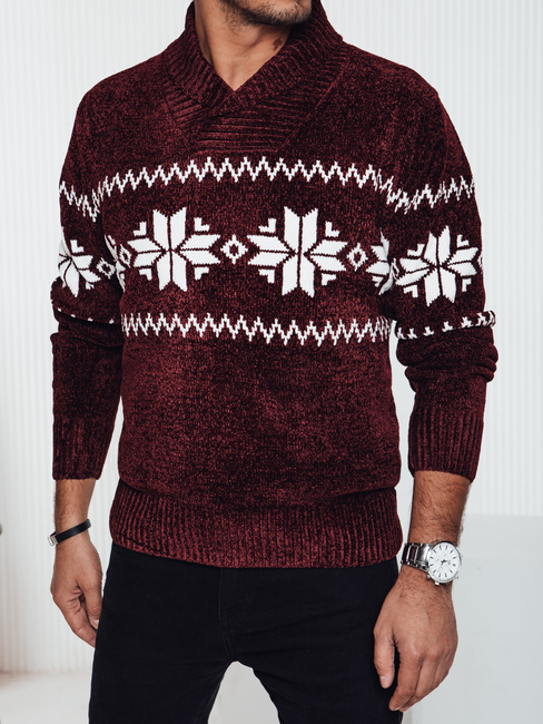 Sweter męski bordowy Dstreet WX2271