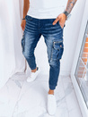 Joggery męskie jeansowe bojówki granatowe Dstreet UX3998