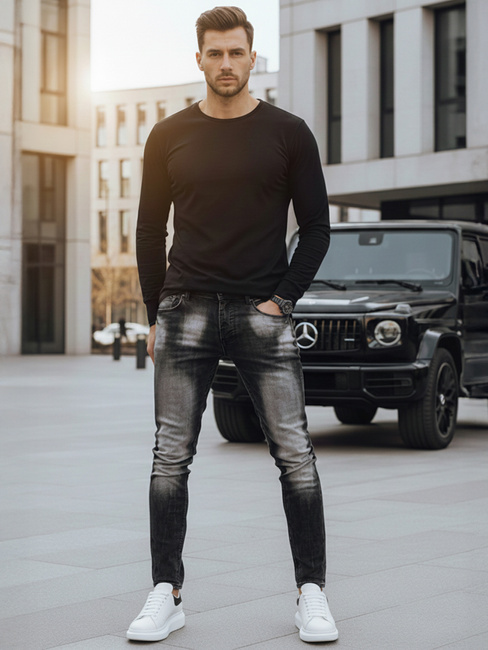 Spodnie męskie czarne Dstreet UX3818