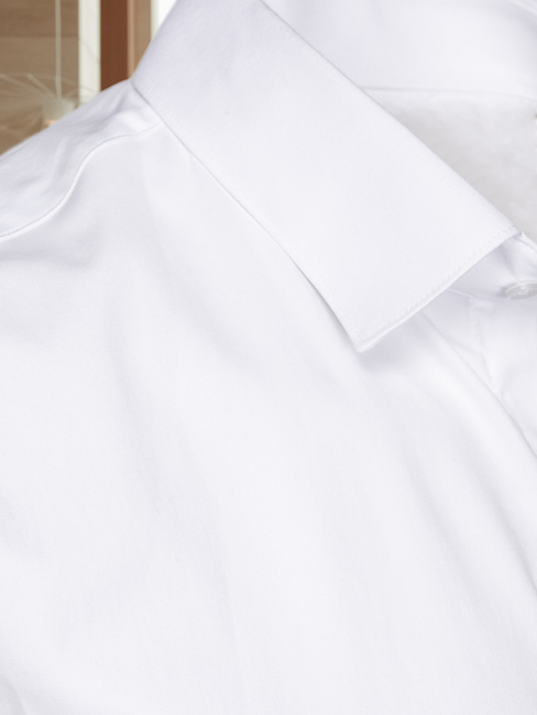 Koszula męska REGULAR FIT elegancka gładka biała Dstreet DX2540