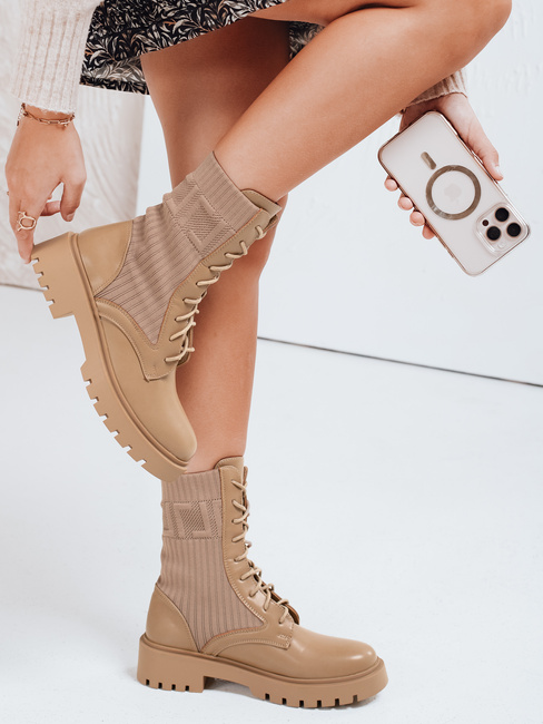 Botki damskie CALLA khaki Dstreet ZY0381