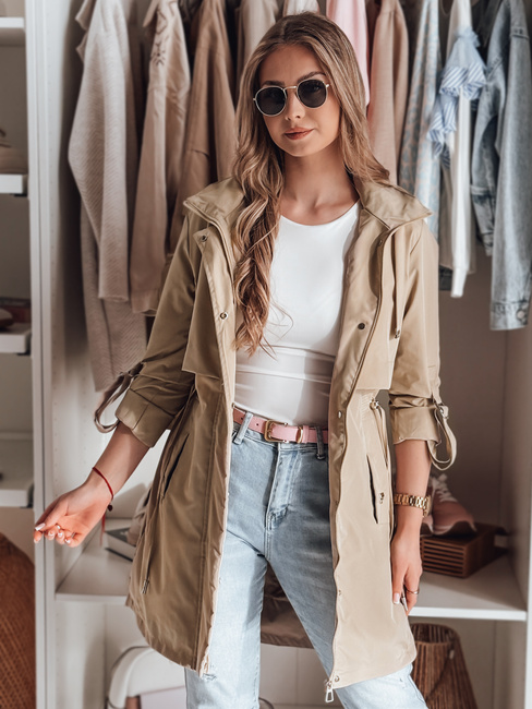 Kurtka damska parka przejściowa NEWMOON khaki Dstreet TY4786