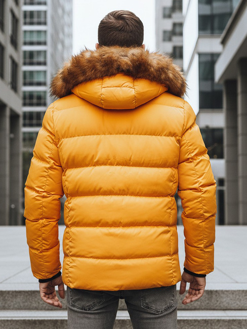 Kurtka męska zimowa pikowana żółta Dstreet TX4162