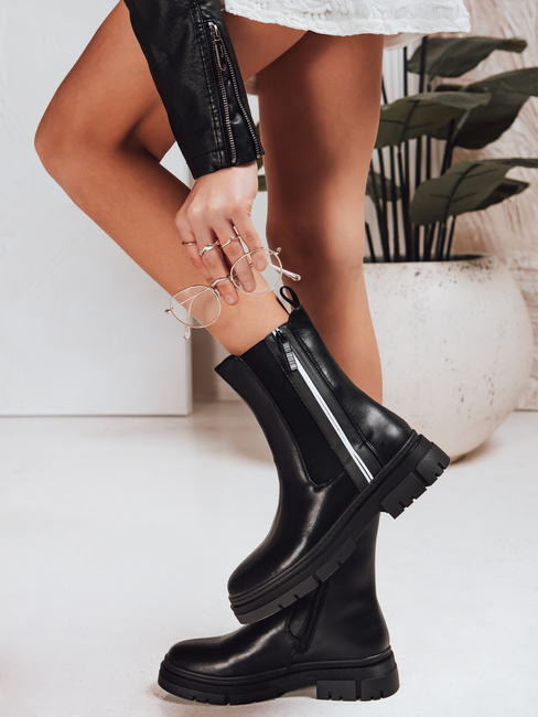 Botki damskie czarny Dstreet ZY1318