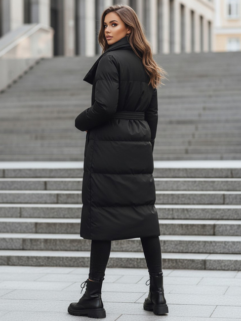 Kurtka pikowana damska płaszcz FAVI czarna Dstreet TY3089