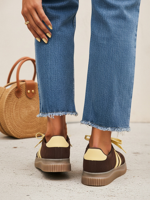 Buty damskie coffee Dstreet ZY1401