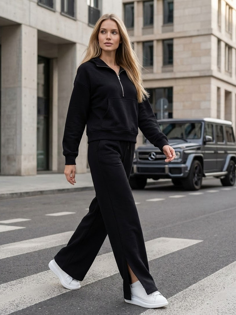 Komplet dresowy damski MARINO czarny Dstreet AY0976
