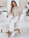 Damski sweter BRAVINA beżowy Dstreet MY2529