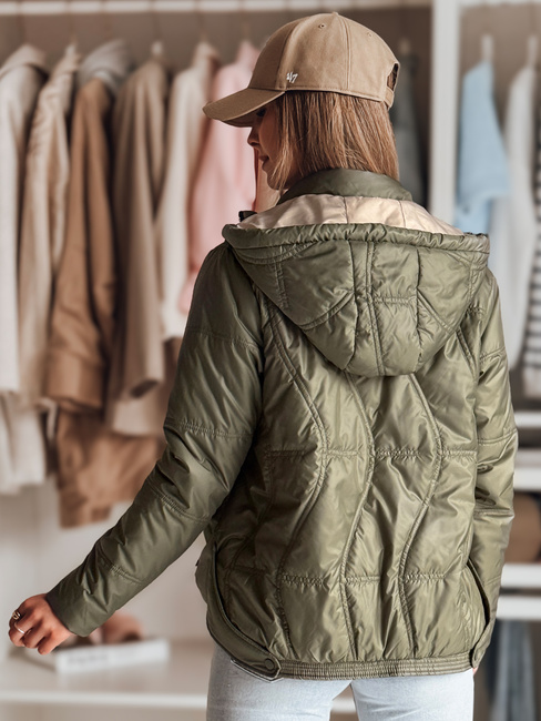 Kurtka przejściowa damska pikowana MARISSIA zielona Dstreet TY4852