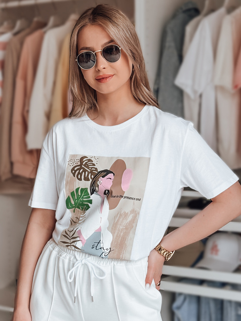 T-shirt damski BRAVIS biały Dstreet RY2616